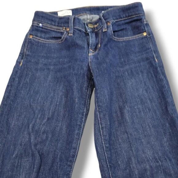 GAP Jeans Size 25 /0 W27"xL31" Gap 1969 Legging Jean Lace Up At Ankle Blue Denim - Picture 4 of 7